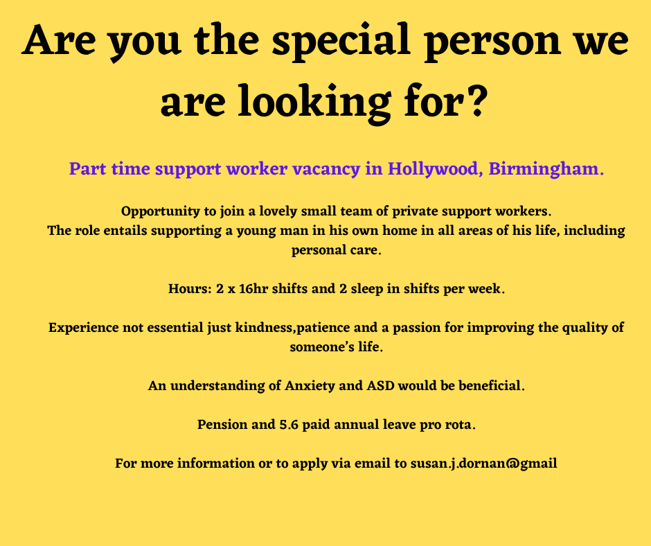 Are you the special person we are looking for
